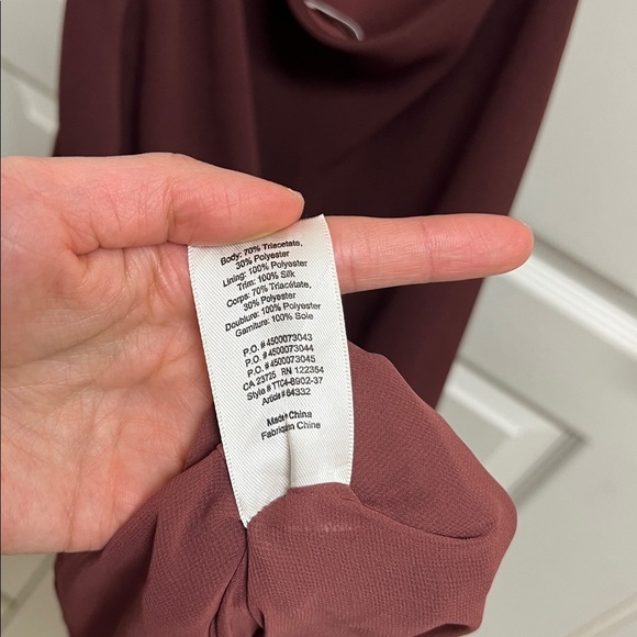 Aritzia Wilfred Jeanie Strappy Midi Dress | Size 2 Burgundy - Picture 9 of 9